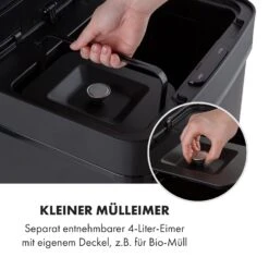 Royal Trash Matte Black Sensor-Mülleimer 72 Liter Edelstahl 14 Royal Trash Matte Black Sensor-Mülleimer 72 Liter Edelstahl -Küchengeräte 10035365 de 0004 logo