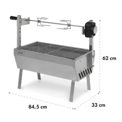 Sauenland Mini Rotisserie-Grill Drehspieß 4W 12kg Max. Edelstahl -Küchengeräte 10035371 yy 0007 dimensions
