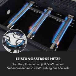 Kingsville Smoker Kombigrill Gas Kohle Smoker 13,5kW 3+1 Brenner 15 Kingsville Smoker Kombigrill Gas Kohle Smoker 13,5kW 3+1 Brenner -Küchengeräte 10035409 de 0005 logo