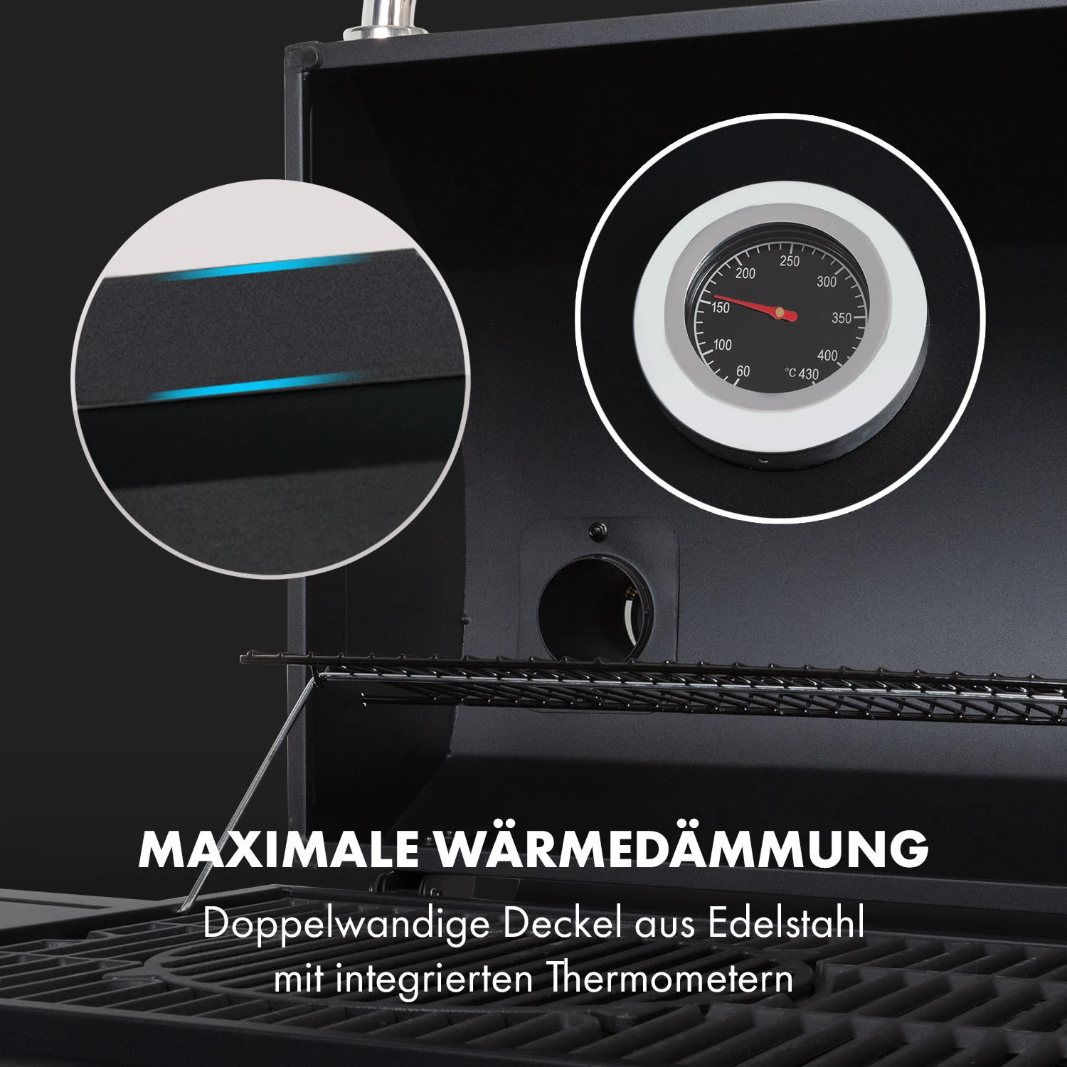 Kingsville Smoker Kombigrill Gas Kohle Smoker 13,5kW 3+1 Brenner 10 Kingsville Smoker Kombigrill Gas Kohle Smoker 13,5kW 3+1 Brenner – Bild 10