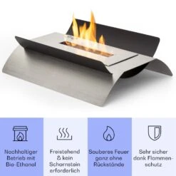 Phantasma Graca Ethanol-Kamin Rauch- & Geruchlos Bio-Ethanol -Küchengeräte 10035456 de 0003 usp