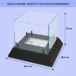 Phantasma Cubo Ethanol-Kamin Rauch- & Geruchlos Edelstahl-Brenner Sicherheitsglas -Küchengeräte 10035458 de 0005 usp