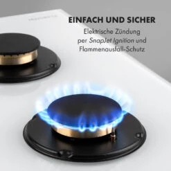 Goldflame 4 Gaskochfeld 4-flammig Messing-Brenner Glaskeramik -Küchengeräte 10035499 de 0005 logo