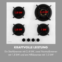 Goldflame 4 Gaskochfeld 4-flammig Messing-Brenner Glaskeramik -Küchengeräte 10035499 de 0006 logo