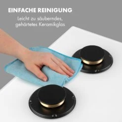 Goldflame 4 Gaskochfeld 4-flammig Messing-Brenner Glaskeramik -Küchengeräte 10035499 de 0008 logo