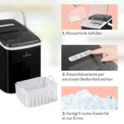 Arctic Porter Eiswürfelmaschine Bullet-Eis 12kg/24h Edelstahl -Küchengeräte 10035553 de 0004 usp