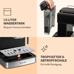 Gusto Classico Espressomaker 1350 Watt 20 Bar Druck 1,5 Liter -Küchengeräte 10035564 de 0007 logo