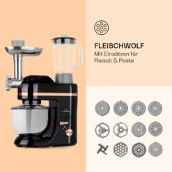 Lucia Elegance Küchenmaschine Mixer Fleischwolf 2000W BPA-frei -Küchengeräte 10035639 de 0005 logo