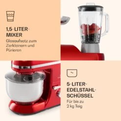 Lucia Elegance Küchenmaschine Mixer Fleischwolf 2000W BPA-frei -Küchengeräte 10035641 de 0006 logo