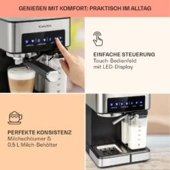 Arabica Comfort Espressomaschine 1350W 20 Bar 1,8l Touch-Bedienfeld 9 Arabica Comfort Espressomaschine 1350W 20 Bar 1,8l Touch-Bedienfeld -Küchengeräte 10035655 de 0003 usp