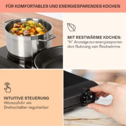 Cookbuddy Doppel-Kochfeld 2400W 5 Leistungsstufen Glaskeramik -Küchengeräte 10035705 de 0004 usp