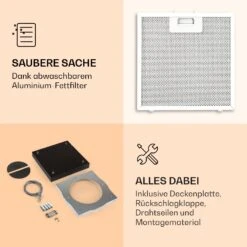 Kronleuchter Inselabzugshaube 596m³/h LED-Panel EEK A -Küchengeräte 10035974 de 0004 logo