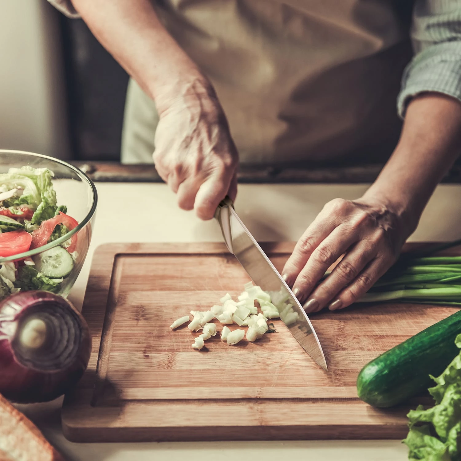 Kishiko Messerset Damaszener-Stahl 3-teilig Extra Scharf Rosenholz 2 Kishiko Messerset Damaszener-Stahl 3-teilig Extra Scharf Rosenholz – Bild 2