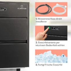 Powericer XL Eiswürfelmaschine 20 Kg/Tag 145 Watt -Küchengeräte 10036152 de 0004 usp