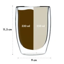 Jesolo Doppelwandige Thermogläser 350 Ml Handgemacht Borosilikatglas -Küchengeräte 10036363 yy 0007 logo
