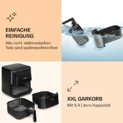 AeroVital Deluxe Heißluftfritteuse 1700W 5,4 Liter Edelstahl -Küchengeräte 10036476 de 0006 logo