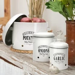 Georgia Vorratsbehälter 3er-Set Emaille-Stahlblech Vintage Rostfrei 9 Georgia Vorratsbehälter 3er-Set Emaille-Stahlblech Vintage Rostfrei -Küchengeräte 10037447 yy 0004 logo