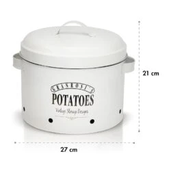Idaho Kartoffeltopf Emaille-Stahlblech Ca. 27 X 21 X 23,5 Cm Rostfrei -Küchengeräte 10037449 yy 0006 logo