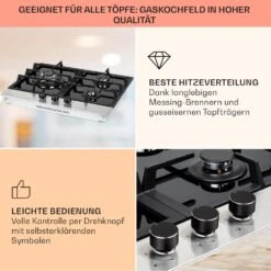 Alchemist 3 Gaskochfeld 3-flammig Aluminium-Brenner Glaskeramik -Küchengeräte 10037804 de 0004 usp