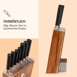 Kitano 8tlg. Messer-Set Mit Block 7 Messer Stahl Edler Holzblock 8 Kitano 8tlg. Messer-Set Mit Block 7 Messer Stahl Edler Holzblock -Küchengeräte 10037814 de 0003 logo