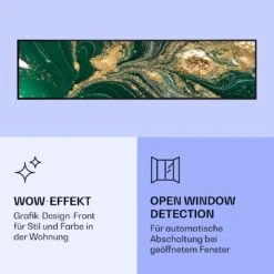 Wonderwall Air Art Smart Infrarotheizung Wirbel 120x30cm 350W -Küchengeräte 10037843 de 0006 logo