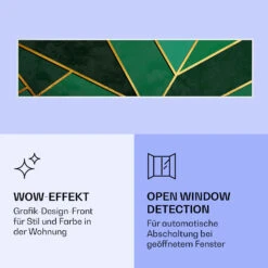 Wonderwall Air Art Smart Infrarotheizung Grüne Linie 120x30cm 350W 13 Wonderwall Air Art Smart Infrarotheizung Grüne Linie 120x30cm 350W -Küchengeräte 10037846 de 0006 logo