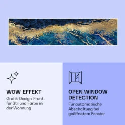 Wonderwall Air Art Smart Infrarotheizung Blauer Marmor 120x30cm 350W -Küchengeräte 10037850 de 0006 logo