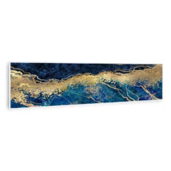 Wonderwall Air Art Smart Infrarotheizung Blauer Marmor 120x30cm 350W