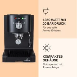 Passionata 20 Espressomaschine 20 Bar 6 Tassen 1,25 Liter Milchschaum 9 Passionata 20 Espressomaschine 20 Bar 6 Tassen 1,25 Liter Milchschaum -Küchengeräte 10037855 de 0003 logo