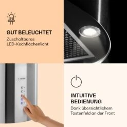 Barella Dunstabzugshaube 35,5 X 93,5 X 43 Cm Umluft 557 M³/h LED Aktivkohlefilter -Küchengeräte 10037864 de 0003 logo