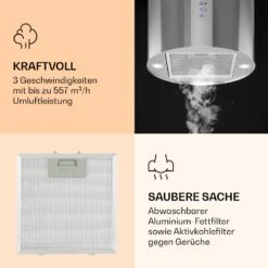 Barella Dunstabzugshaube 35,5 X 93,5 X 43 Cm Umluft 557 M³/h LED Aktivkohlefilter -Küchengeräte 10037864 de 0004 logo