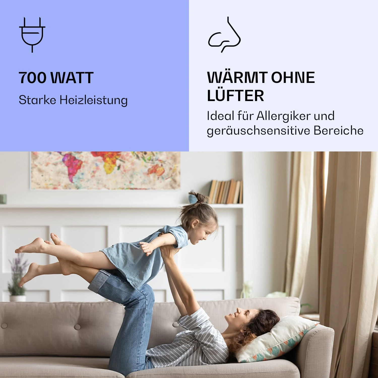 Wonderwall Air Art Smart Infrarotheizung Farbige Karte 120x60cm 700W 5 Wonderwall Air Art Smart Infrarotheizung Farbige Karte 120x60cm 700W – Bild 5