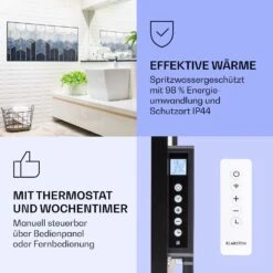 Wonderwall Air Art Smart Infrarotheizung Blaue Linie 120x60cm 700W -Küchengeräte 10037909 de 0004 logo