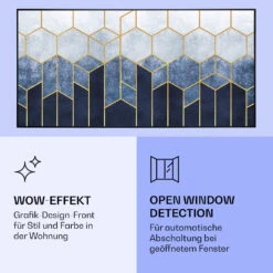 Wonderwall Air Art Smart Infrarotheizung Blaue Linie 120x60cm 700W -Küchengeräte 10037909 de 0006 logo