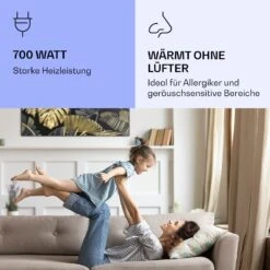 Wonderwall Air Art Smart Infrarotheizung Schwarzes Blatt 120x60cm 700W -Küchengeräte 10037921 de 0005 logo