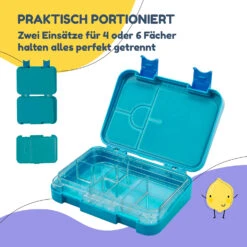 Schmatzfatz Junior Lunchbox 6 Fächer 21,3 X 15 X 4,5 Cm (BxHxT) -Küchengeräte 10037944 de 0004 usp