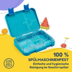 Schmatzfatz Junior Lunchbox 6 Fächer 21,3 X 15 X 4,5 Cm (BxHxT) -Küchengeräte 10037944 de 0005 usp