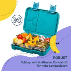 Schmatzfatz Junior Lunchbox 6 Fächer 21,3 X 15 X 4,5 Cm (BxHxT) -Küchengeräte 10037944 de 0006 usp