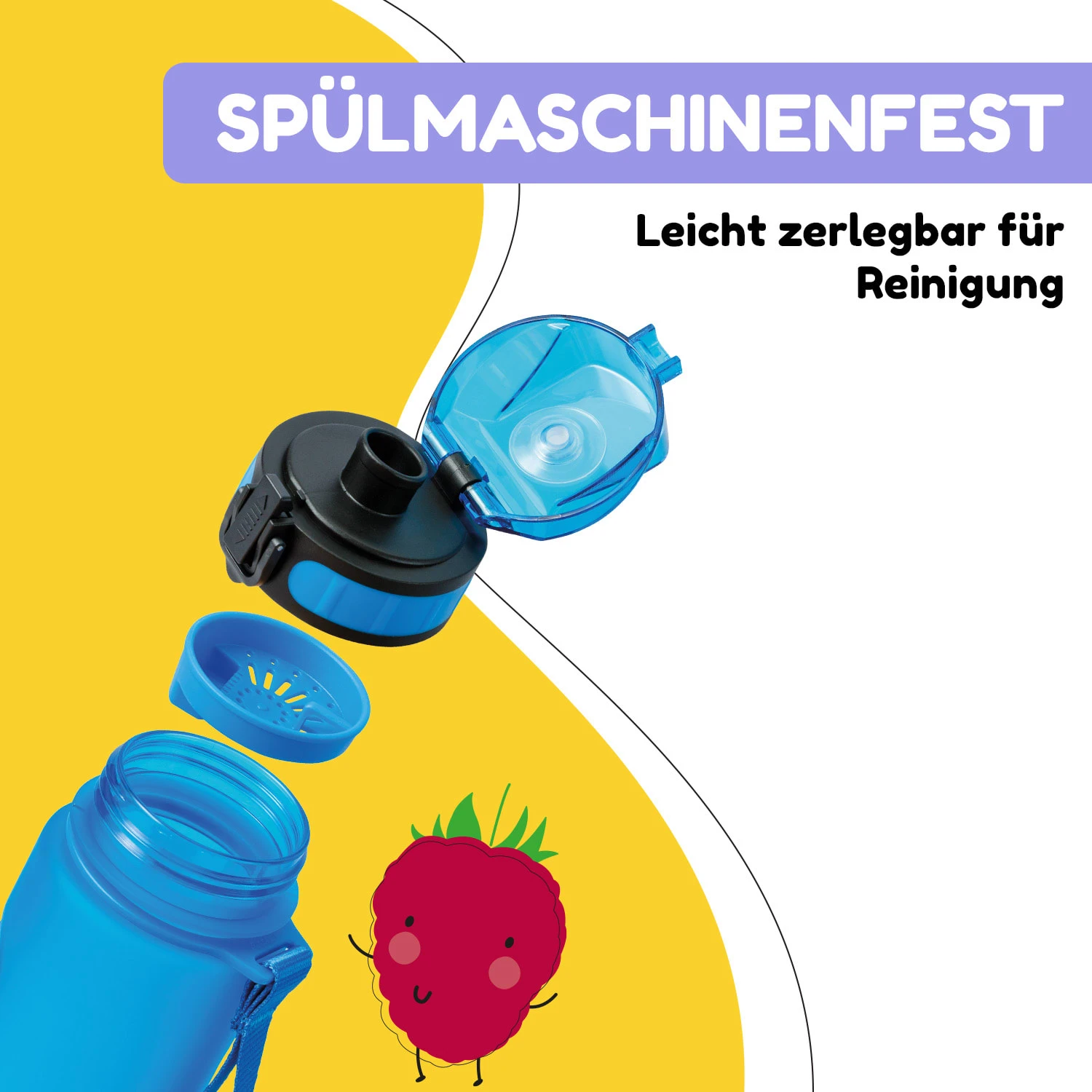 Schmatzfatz Trinkflasche Sportflasche 500 Ml 24 Cm Tritan 4 Schmatzfatz Trinkflasche Sportflasche 500 Ml 24 Cm Tritan – Bild 4