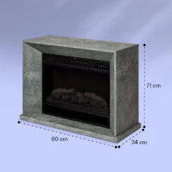 Crater Lake Elektrokamin 1900 W LED-Technik Fernbedienung -Küchengeräte 10037982 yy 0007 logo