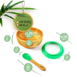 Kindergeschirr Mit Bambusschale Und Löffel 400 Ml Inkl. Saugnapf Ø: 13,7 Cm 11 Kindergeschirr Mit Bambusschale Und Löffel 400 Ml Inkl. Saugnapf Ø: 13,7 Cm -Küchengeräte 10038058 yy 0006 logo