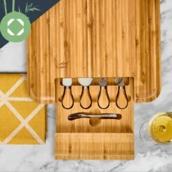 XXL-Käsebrett Schublade 34 X 4,5 X 34 Cm Käsebesteck Pflegeleicht -Küchengeräte 10038083 yy 0004 logo