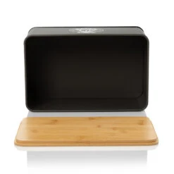 Stigby 2-in-1 Brotkasten Mit Schneidebrett Metallblech Bambus -Küchengeräte 10038084 yy 0006 logo