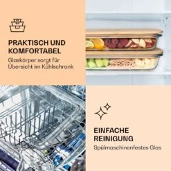 Aufschnittbox Mit Deckel 1,6 Liter 2er Set Glas Bambus Hitzebeständig -Küchengeräte 10038231 de 0004 logo