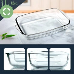 Ofenform 3er-Set Inhalt 3600 Ml 2600 Ml 1600 Ml Glas Backofenfest -Küchengeräte 10038264 yy 0003 logo