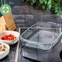 Ofenform 1600 Ml 280 X 50 X 200 Mm Hochwertiges Glas -Küchengeräte 10038267 yy 0004 logo