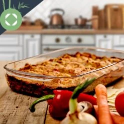 Ofenform 1600 Ml 280 X 50 X 200 Mm Hochwertiges Glas -Küchengeräte 10038267 yy 0006 logo