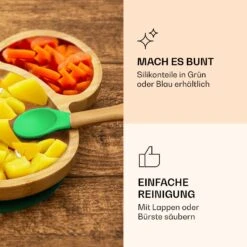 Kindergeschirr Bambusteller & Löffel 250 Ml Inkl. Saugnapf 18 X 18 Cm -Küchengeräte 10038291 de 0005 logo