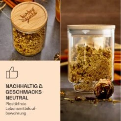 Gewürzgläser Bambusdeckel 10 Stück Je 150 Ml Luftdicht Stapelbar 12 Gewürzgläser Bambusdeckel 10 Stück Je 150 Ml Luftdicht Stapelbar -Küchengeräte 10038311 de 0007 logo