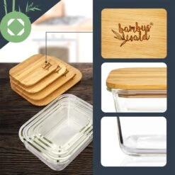 Glasbox Mit Bambusdeckel 2800 Ml Luftdicht Plastikfreie Aufbewahrung -Küchengeräte 10038314 yy 0003 logo